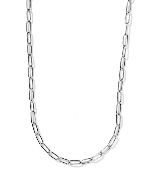 Necklace - Palmer Paperclip Silver - LINNY CO WholesaleMetals