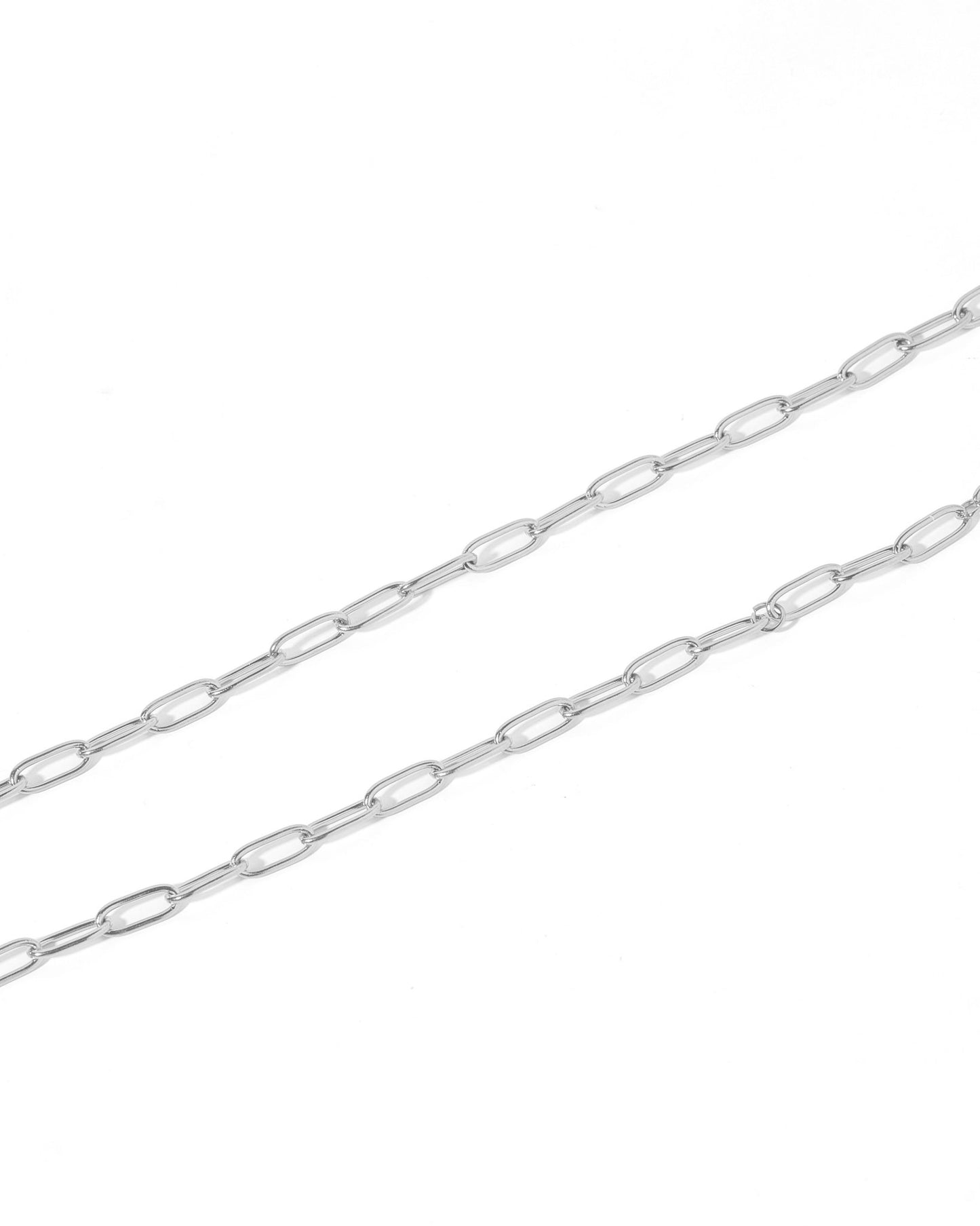 Necklace - Palmer Paperclip Silver - LINNY CO WholesaleMetals