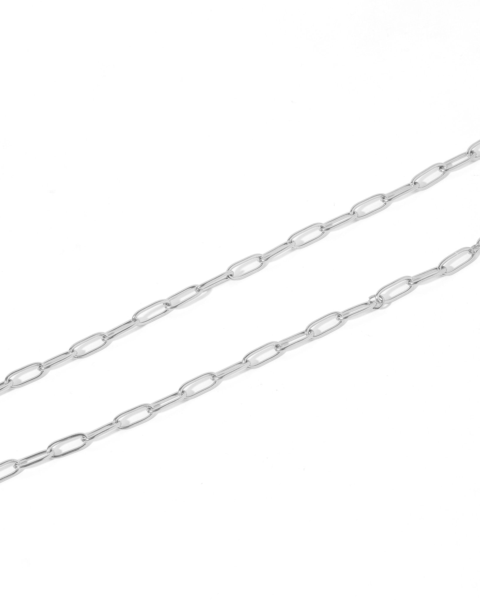 Necklace - Palmer Paperclip Silver - LINNY CO WholesaleMetals