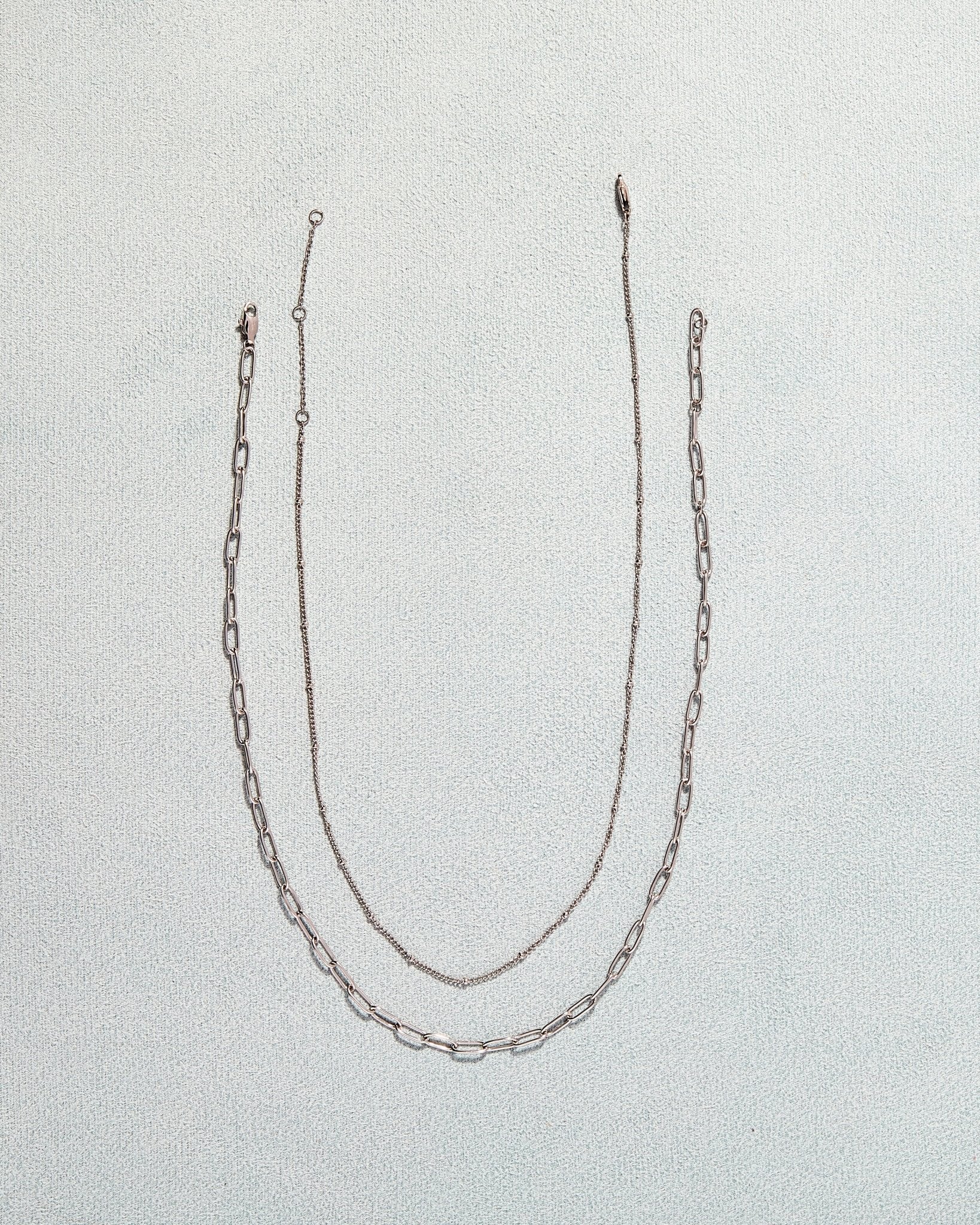 Necklace - Palmer Paperclip Silver - LINNY CO WholesaleMetals