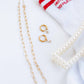 LINNY CO Palmer Paperclip Gold necklace for kids & little girls — hypoallergenic, waterproof stainless steel, flat-lay styling.