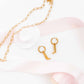 LINNY CO Palmer Paperclip Gold necklace for kids & little girls — hypoallergenic, waterproof stainless steel, flat-lay styling.