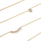LINNY CO Paloma Pear Drop Gold necklace for kids & little girls — hypoallergenic, waterproof stainless steel, flat-lay styling.