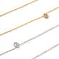 LINNY CO Paloma Pear Drop Silver necklace for kids & little girls — hypoallergenic, waterproof stainless steel, flat-lay styling.