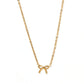Necklace - Sadie Bow Gold - LINNY CO WholesaleMetals