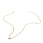 LINNY CO Sadie Bow Gold necklace for kids & little girls — hypoallergenic, waterproof stainless steel, detail.