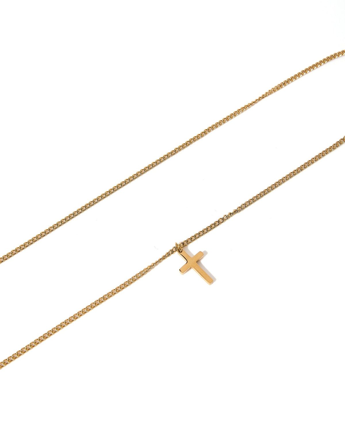Necklace - Shepherd Cross Gold - LINNY CO Wholesale