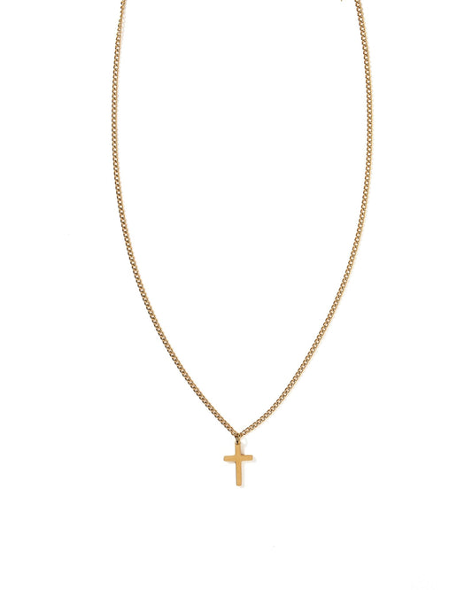 Necklace - Shepherd Cross Gold - LINNY CO Wholesale