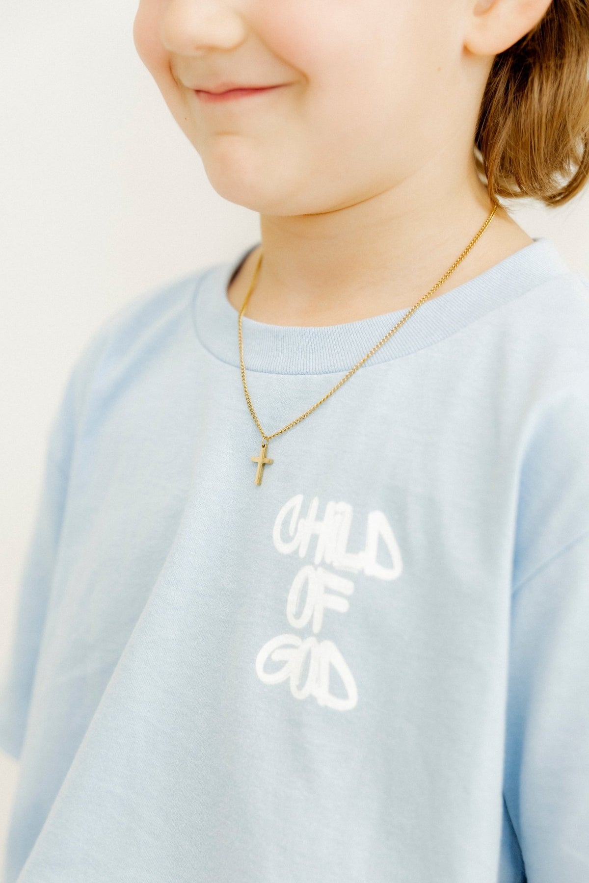 Necklace - Shepherd Cross Gold - LINNY CO Wholesale