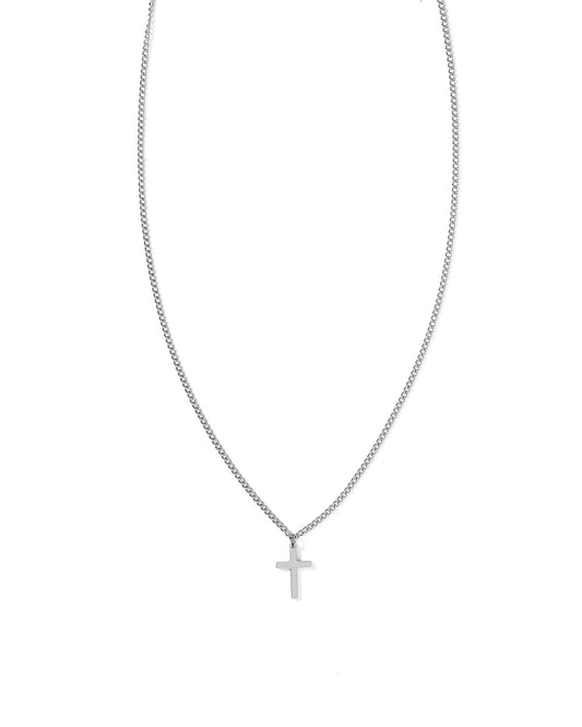 Necklace - Shepherd Cross Silver - LINNY CO Wholesale