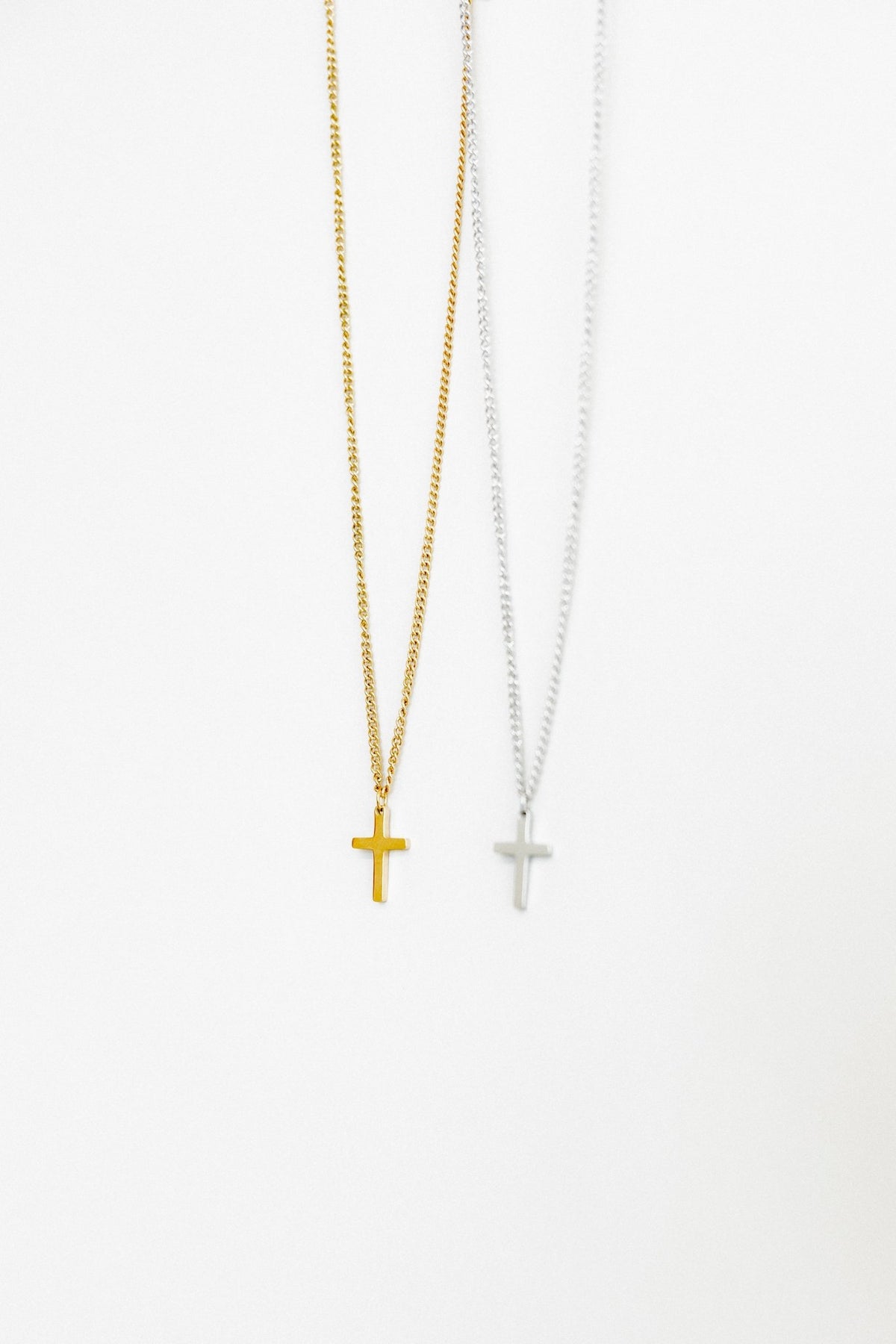 Necklace - Shepherd Cross Silver - LINNY CO Wholesale