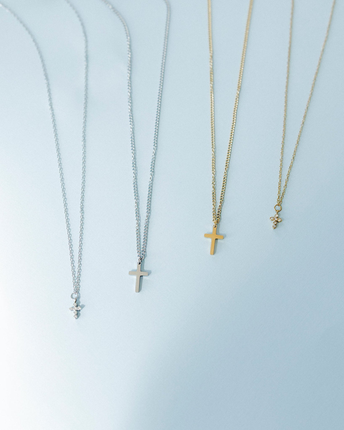 Necklace - Shepherd Cross Silver - LINNY CO Wholesale
