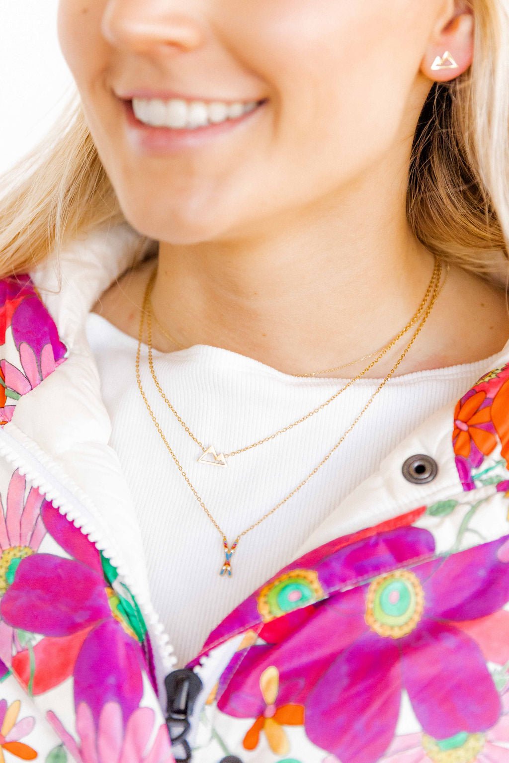 Necklace - Snow Ski - LINNY CO WholesaleMetals