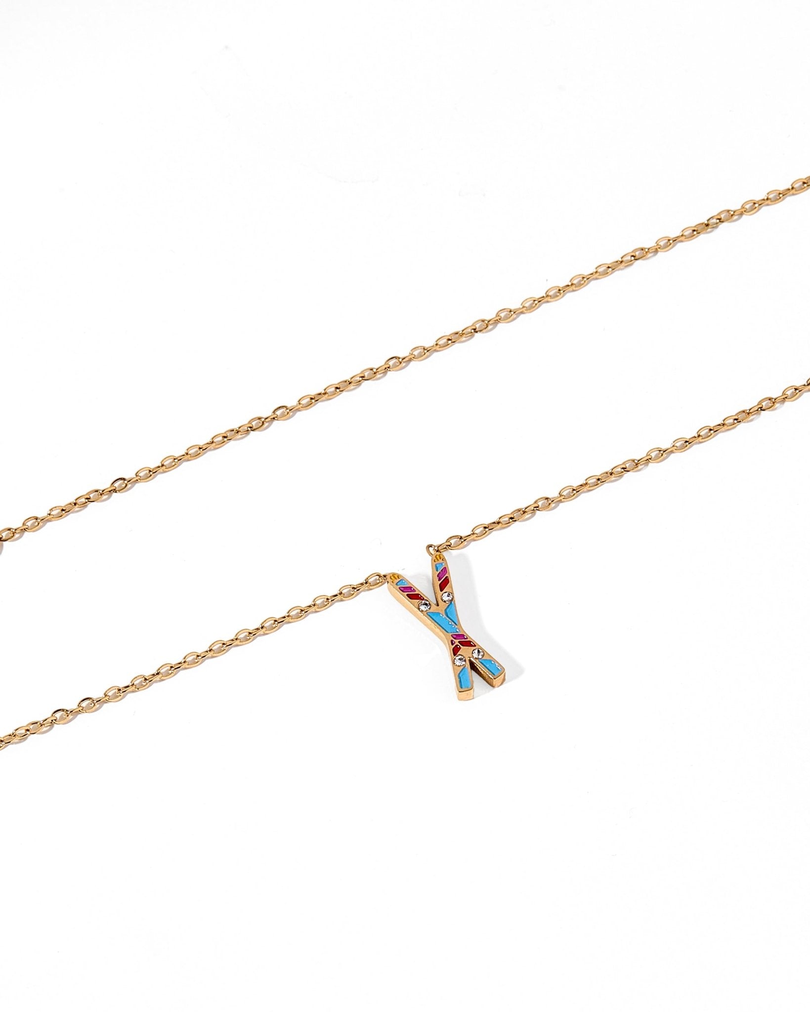 Necklace - Snow Ski - LINNY CO WholesaleMetals