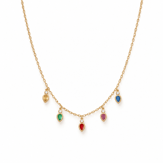 Necklace - Starla Light Gold - LINNY CO WholesaleNecklaces