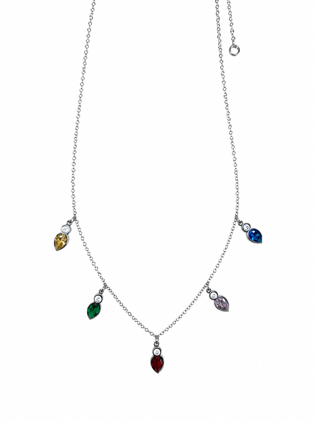 Necklace - Starla Light Silver - LINNY CO Wholesale