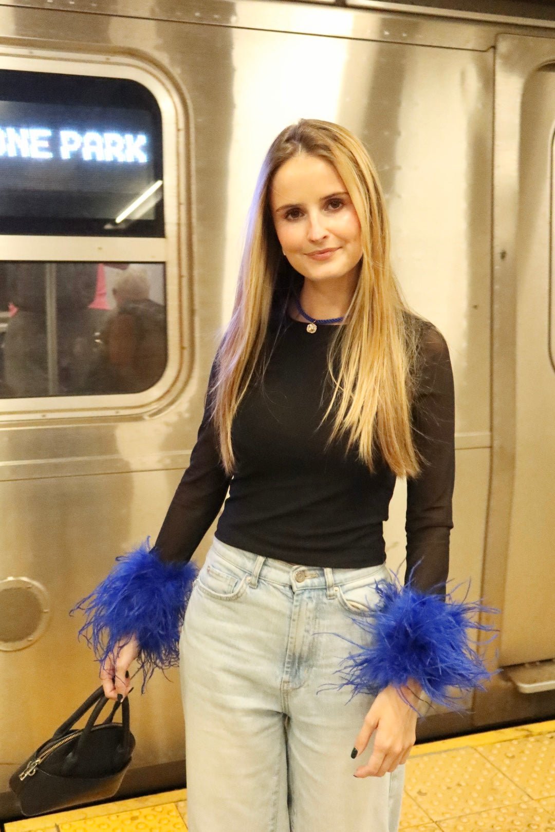 Necklace - Tailyn Rope Cobalt Blue - LINNY CO Wholesale