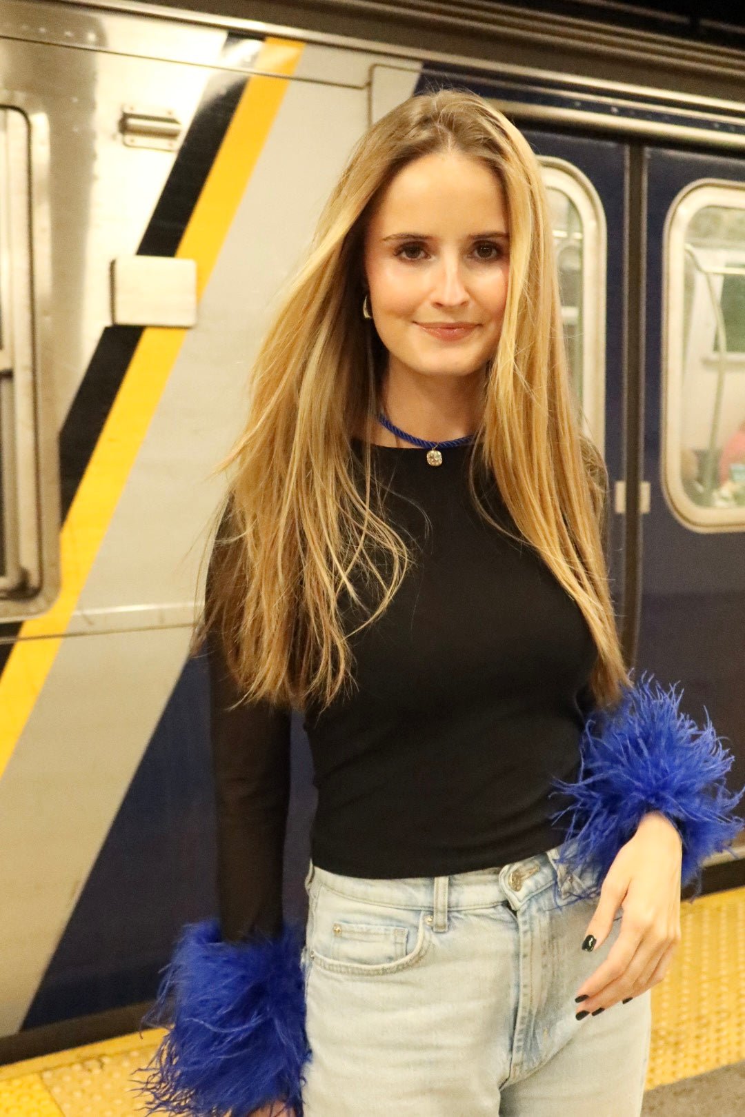 Necklace - Tailyn Rope Cobalt Blue - LINNY CO Wholesale