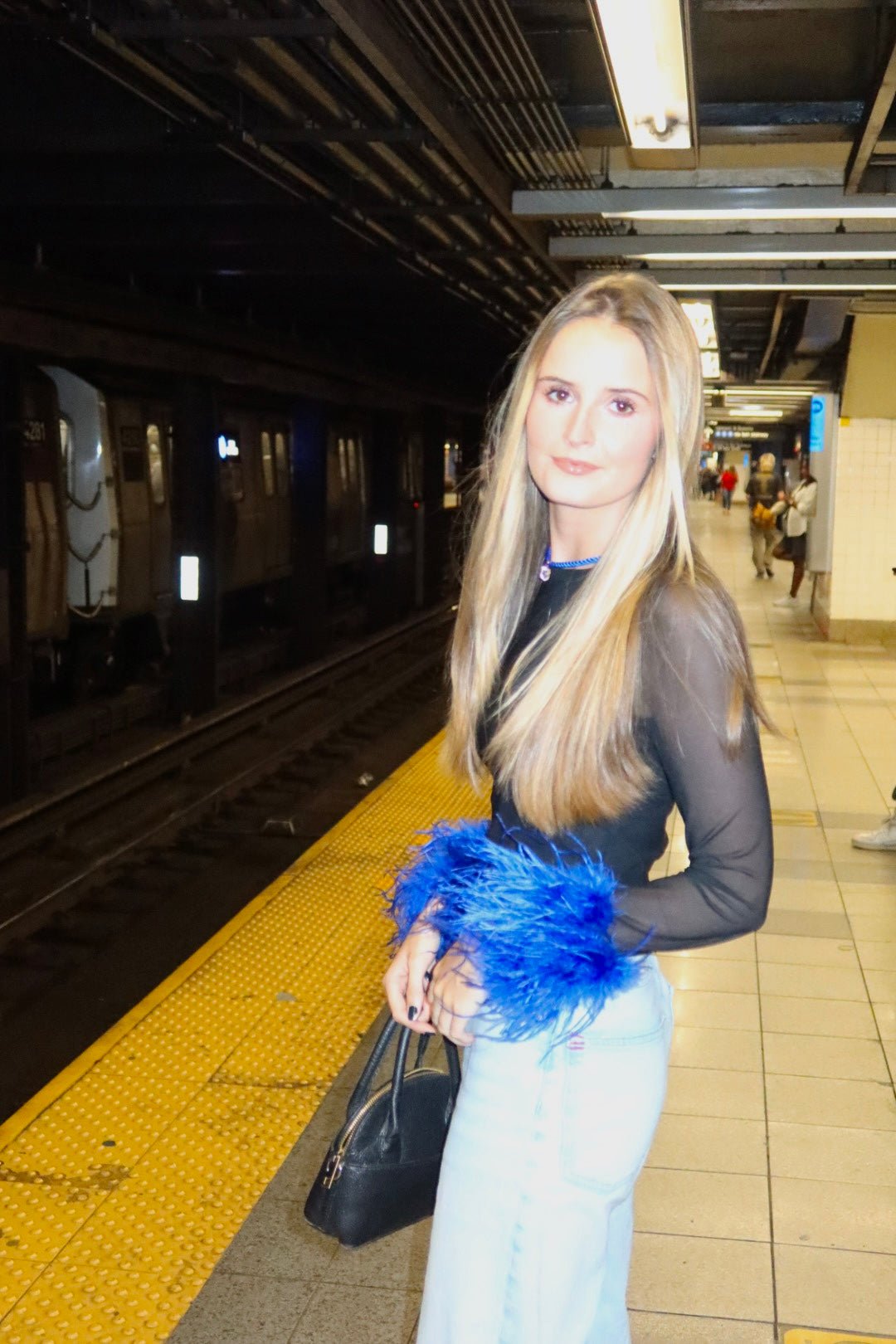 Necklace - Tailyn Rope Cobalt Blue - LINNY CO Wholesale