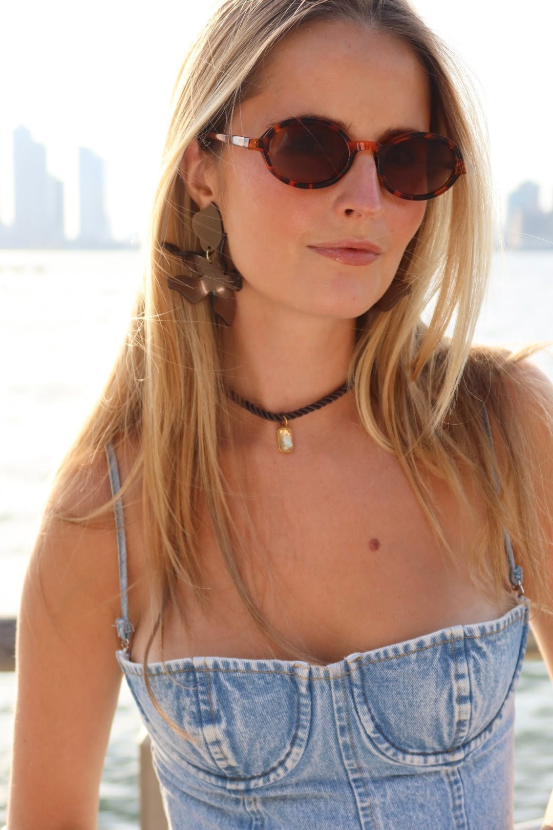 Necklace - Tailyn Rope Dark Brown - LINNY CO Wholesale