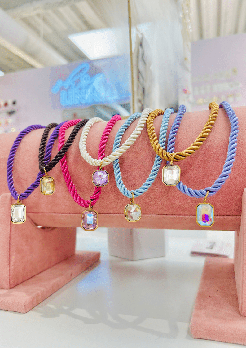 Necklace - Tailyn Rope Hot Pink - LINNY CO Wholesale