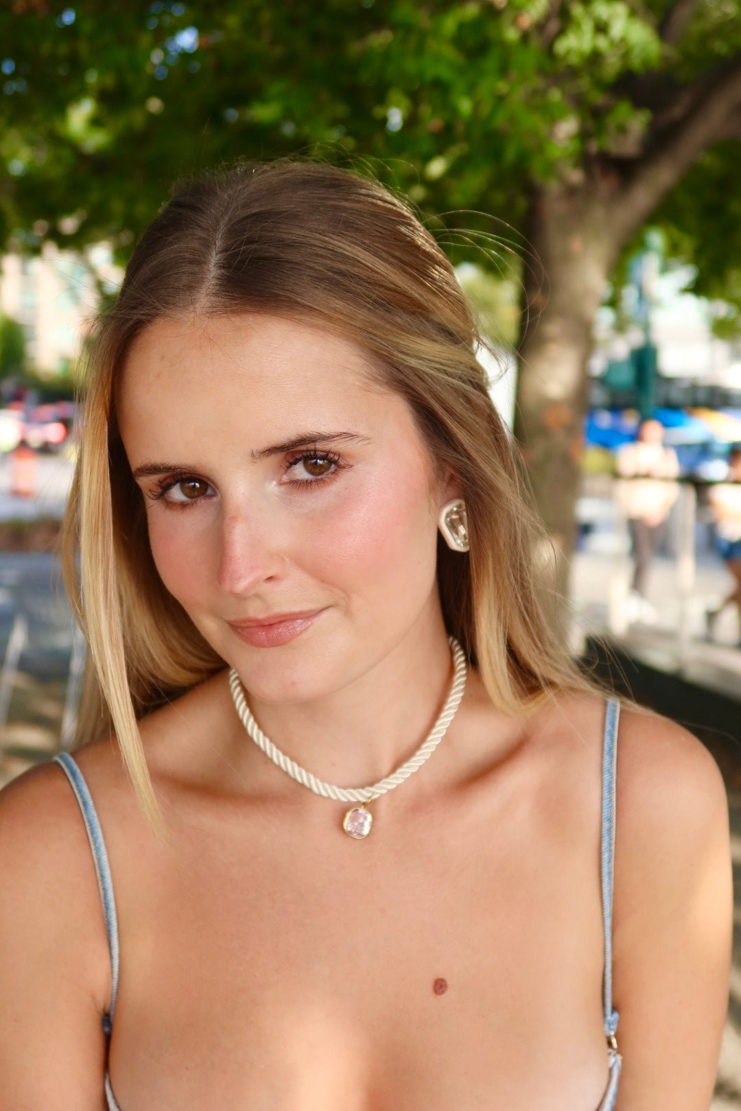 Necklace - Tailyn Rope Ivory - LINNY CO Wholesale