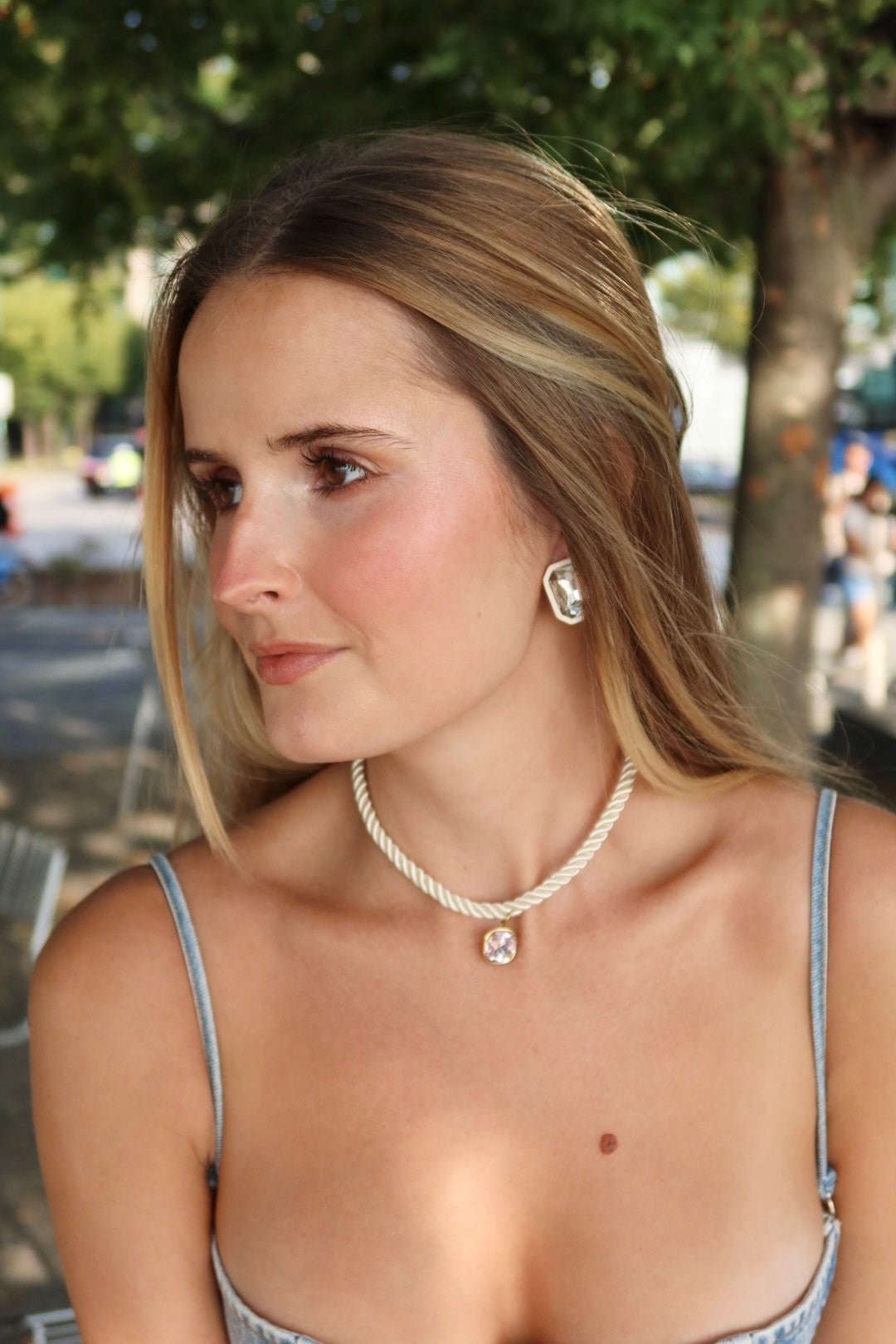 Necklace - Tailyn Rope Ivory - LINNY CO Wholesale