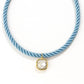 Necklace - Tailyn Rope Light Blue - LINNY CO Wholesale