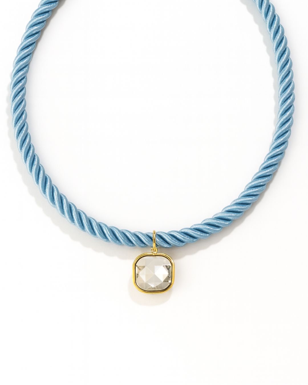 Necklace - Tailyn Rope Light Blue - LINNY CO Wholesale