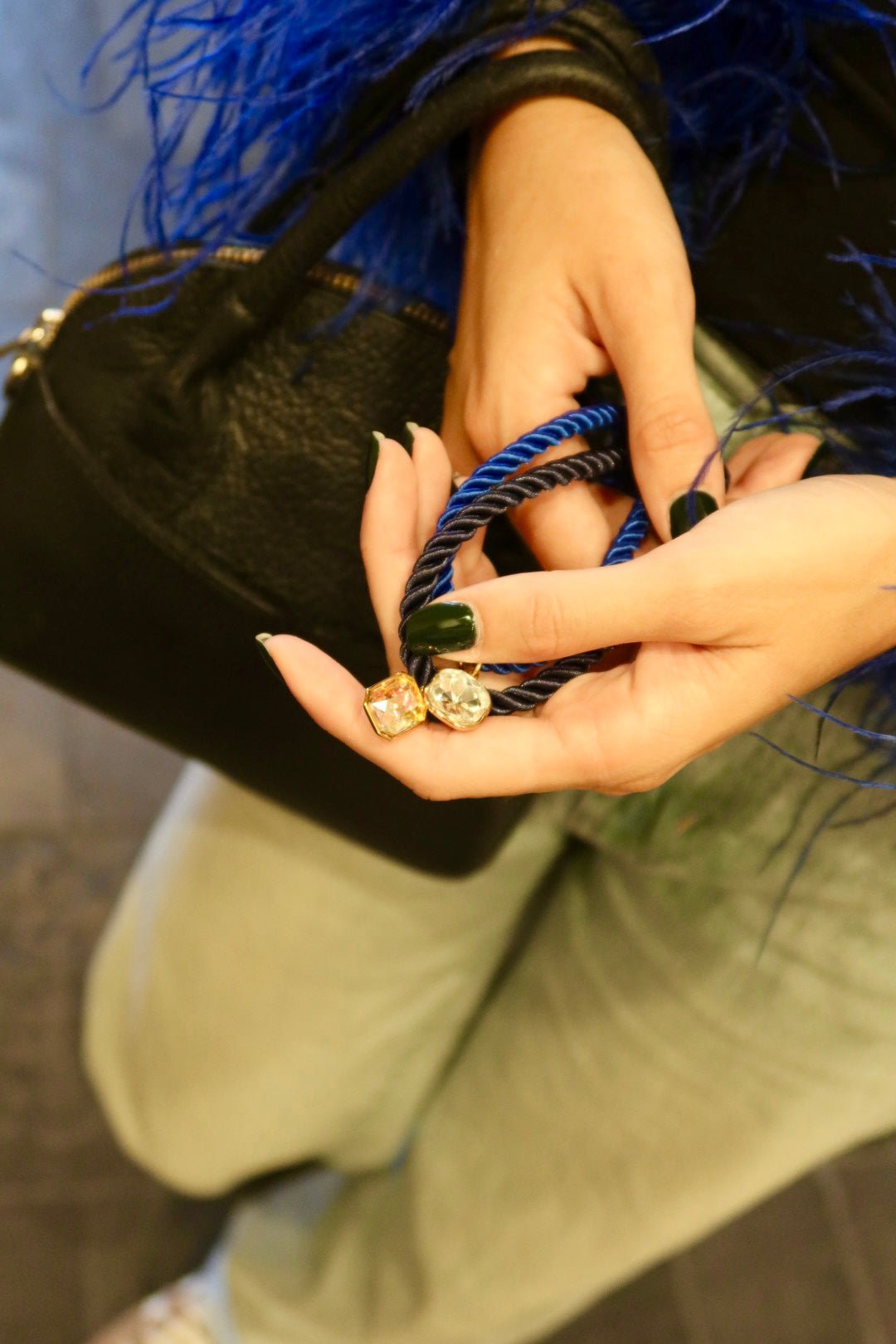 Necklace - Tailyn Rope Navy - LINNY CO Wholesale