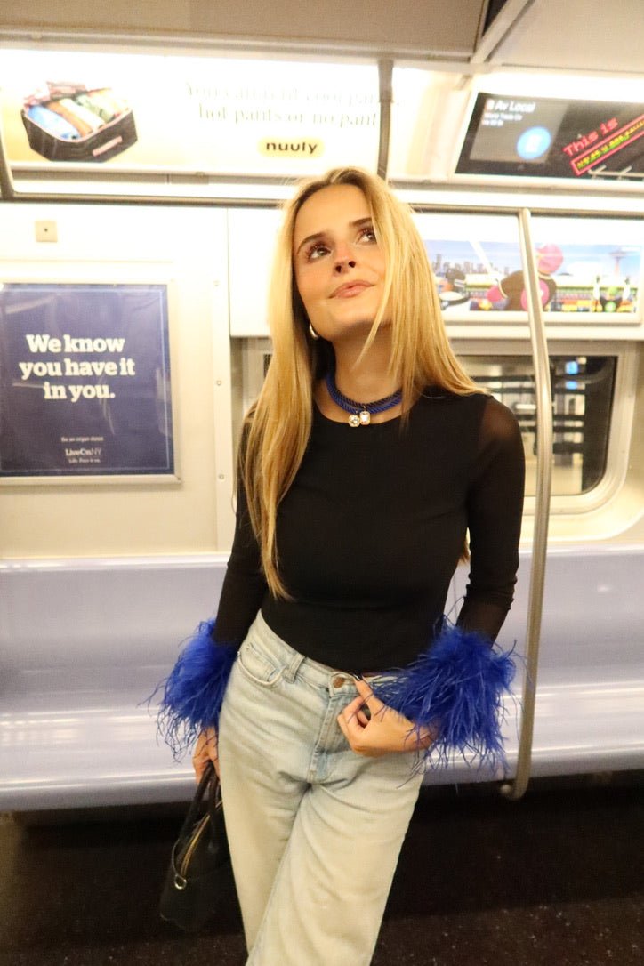 Necklace - Tailyn Rope Navy - LINNY CO Wholesale