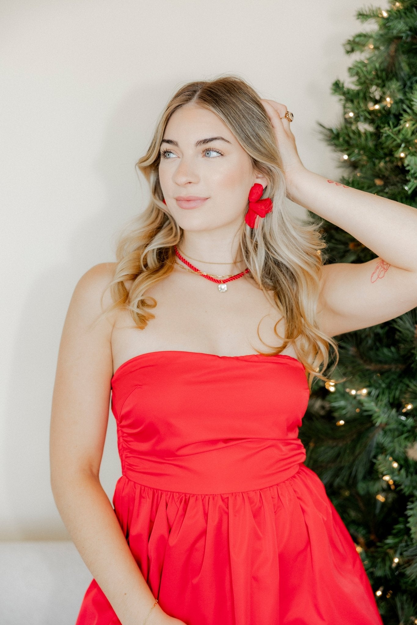 Necklace - Tailyn Rope Red - LINNY CO Wholesale