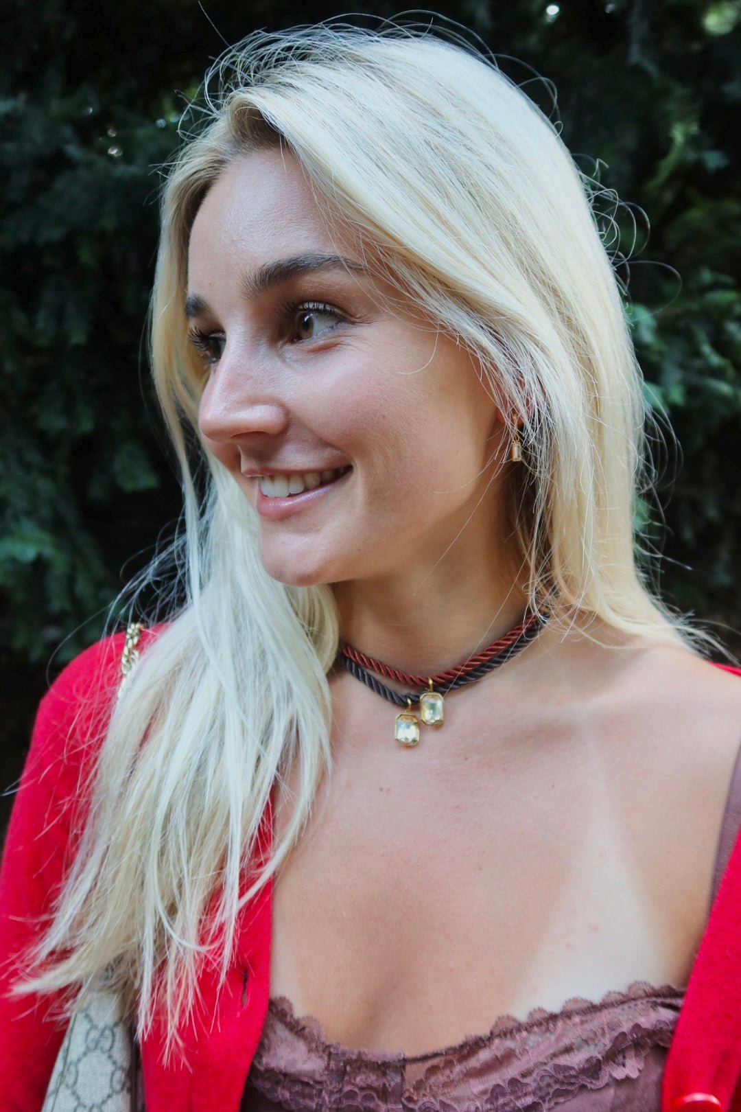 Necklace - Tailyn Rope Rust - LINNY CO Wholesale