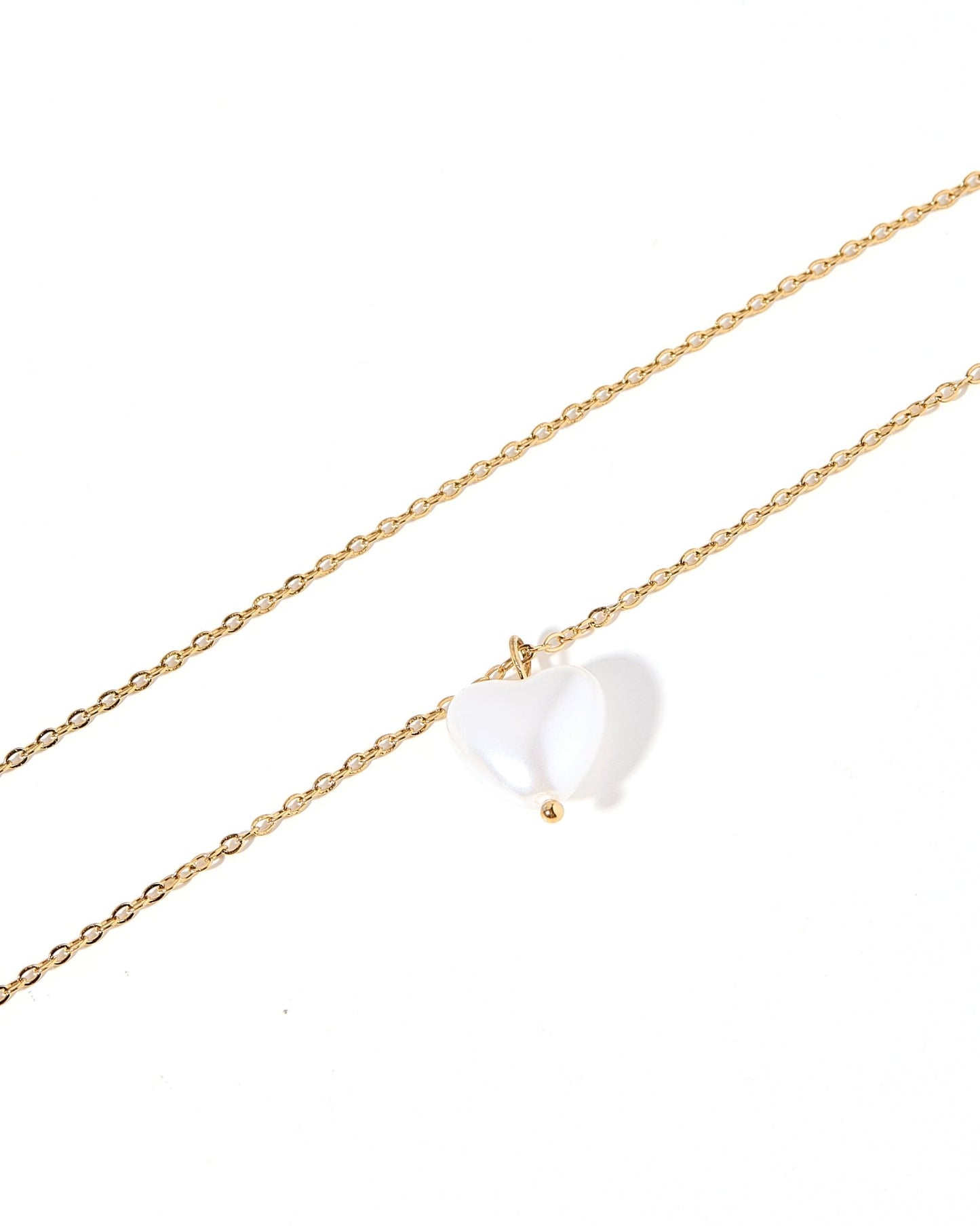 Necklace - Willa Pearl Heart - LINNY CO WholesaleMetals