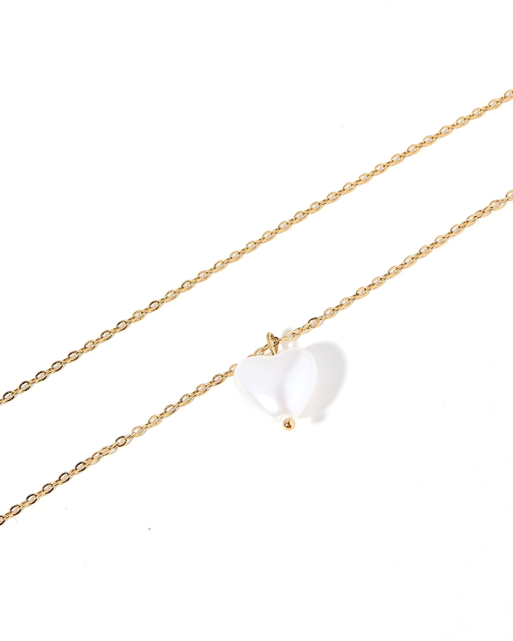 Necklace - Willa Pearl Heart - LINNY CO WholesaleMetals