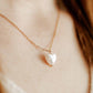 Necklace - Willa Pearl Heart - LINNY CO WholesaleMetals