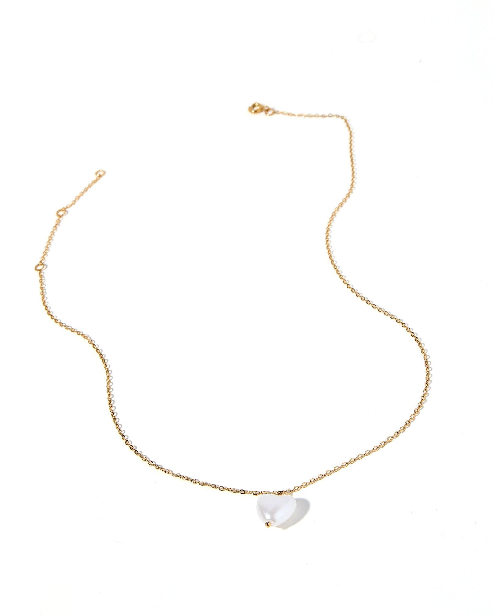 Necklace - Willa Pearl Heart - LINNY CO WholesaleMetals