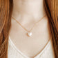 Necklace - Willa Pearl Heart - LINNY CO WholesaleMetals