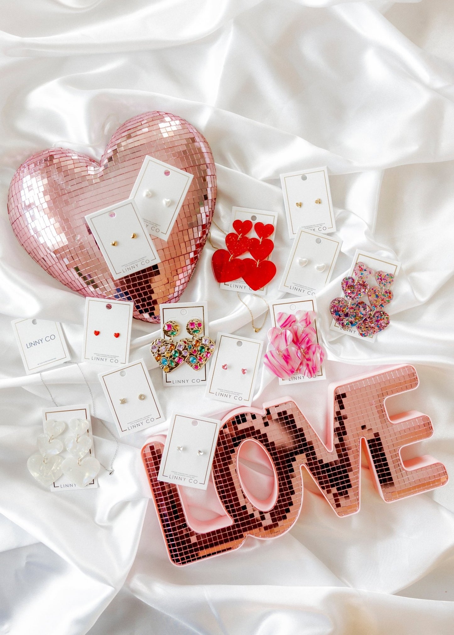 Penny - Hot Tamale Red - Earrings - LINNY CO WholesaleAcetate