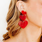 Penny - Hot Tamale Red - Earrings - LINNY CO WholesaleAcetate