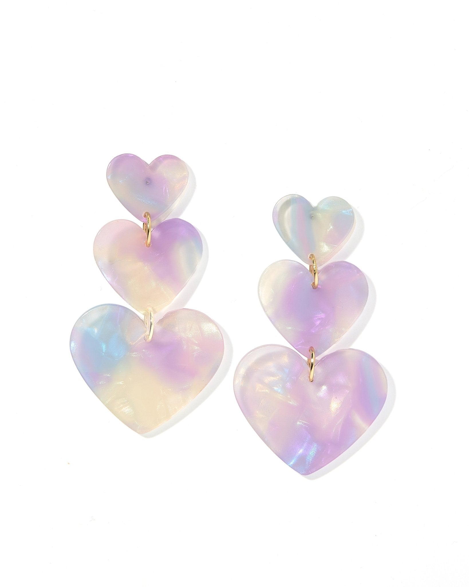 Penny - Lavender Skies - Earrings - LINNY CO WholesaleAcetate