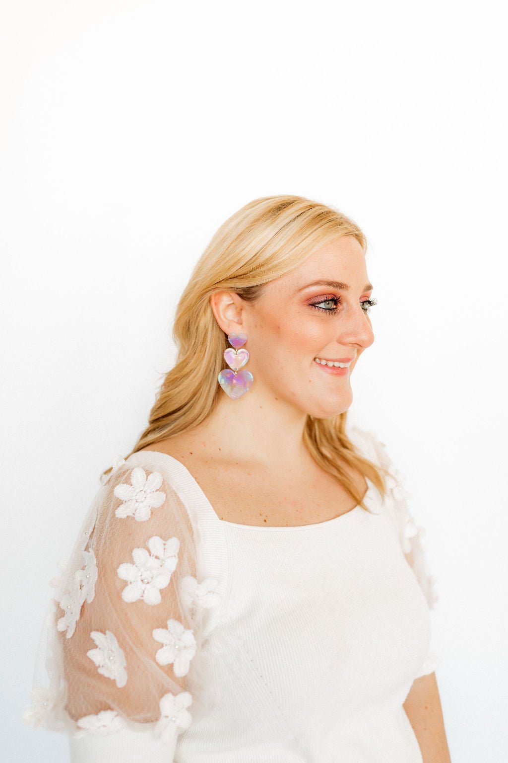 Penny - Lavender Skies - Earrings - LINNY CO WholesaleAcetate