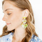Penny - Neon Yellow Clouds - Earrings - LINNY CO WholesaleAcetate