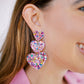 Penny - Pink Birthday Confetti - Earrings - LINNY CO WholesaleAcetate