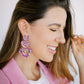 Penny - Pink Birthday Confetti - Earrings - LINNY CO WholesaleAcetate