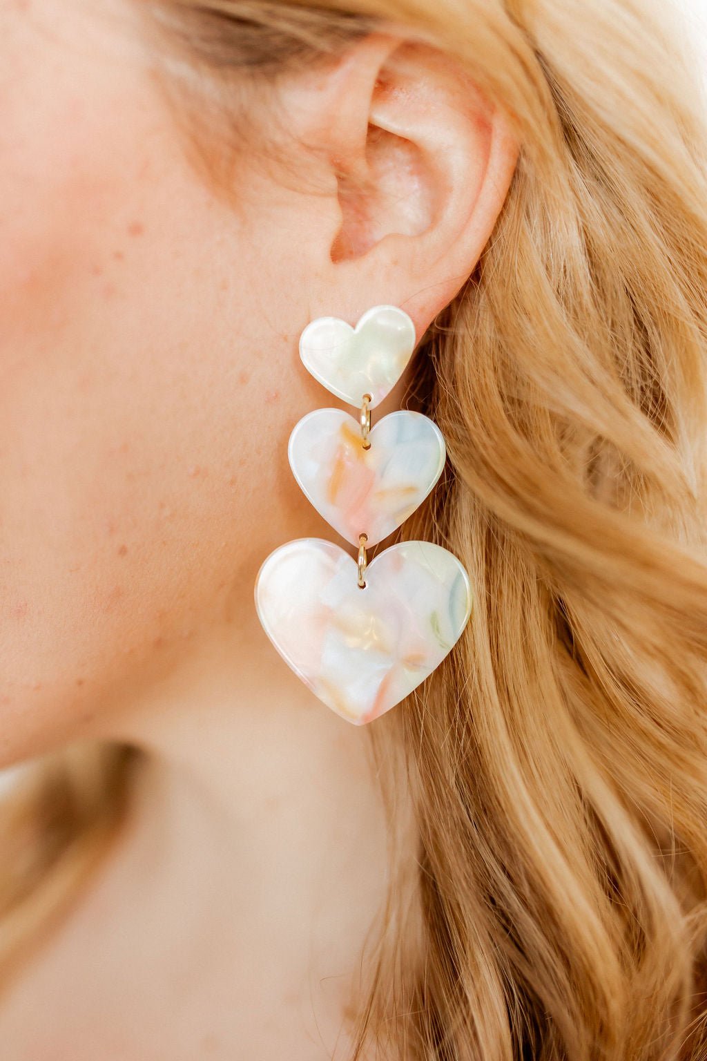 Penny - Rainbow Sherbert - Earrings - LINNY CO WholesaleAcetate