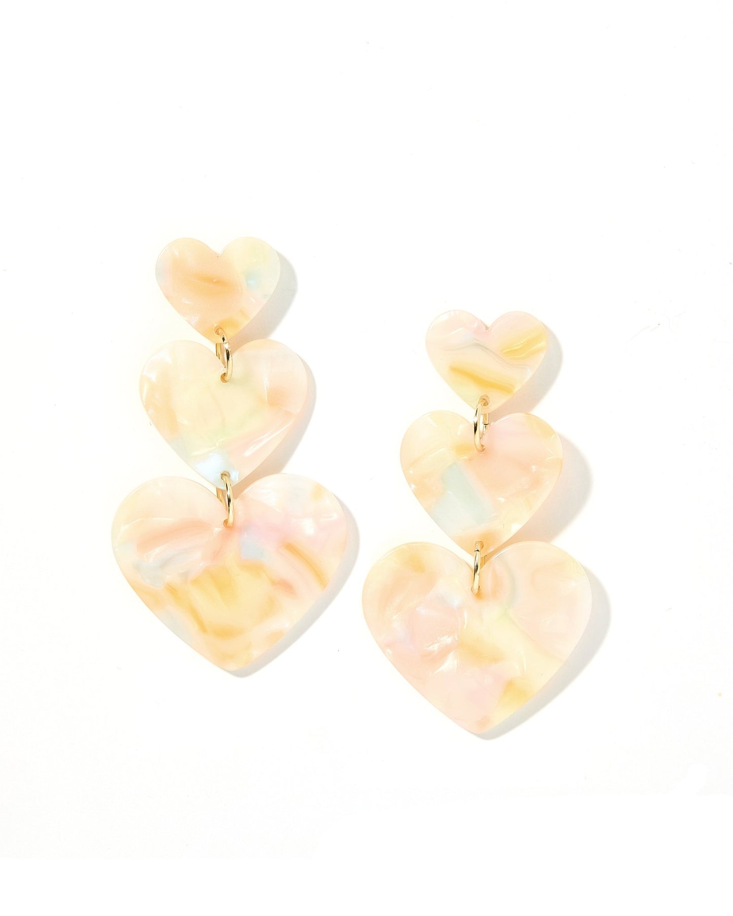 Penny - Rainbow Sherbert - Earrings - LINNY CO WholesaleAcetate