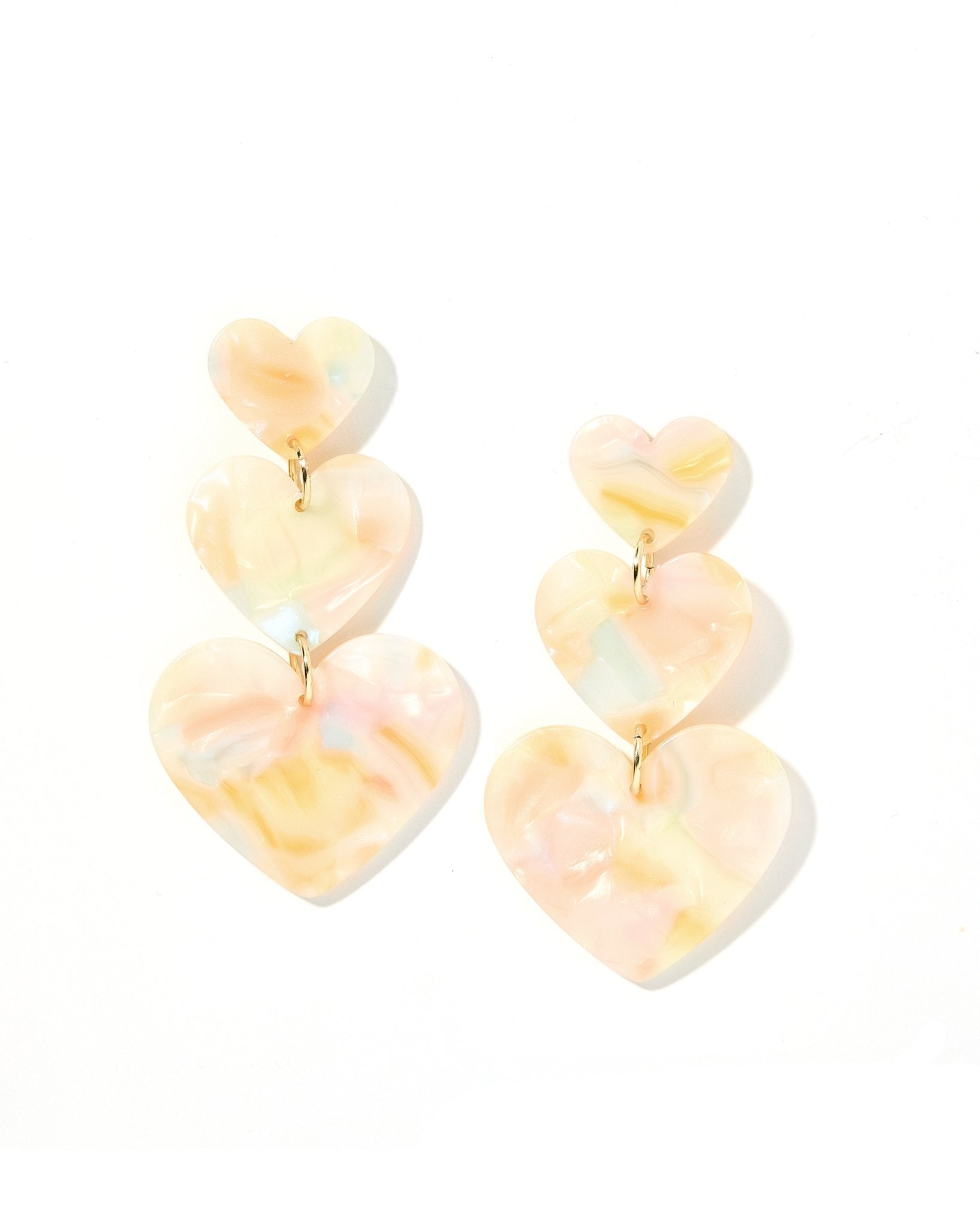 Penny - Rainbow Sherbert - Earrings - LINNY CO WholesaleAcetate