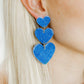 Penny Statement Earrings - Denim - LINNY CO WholesaleAcetate