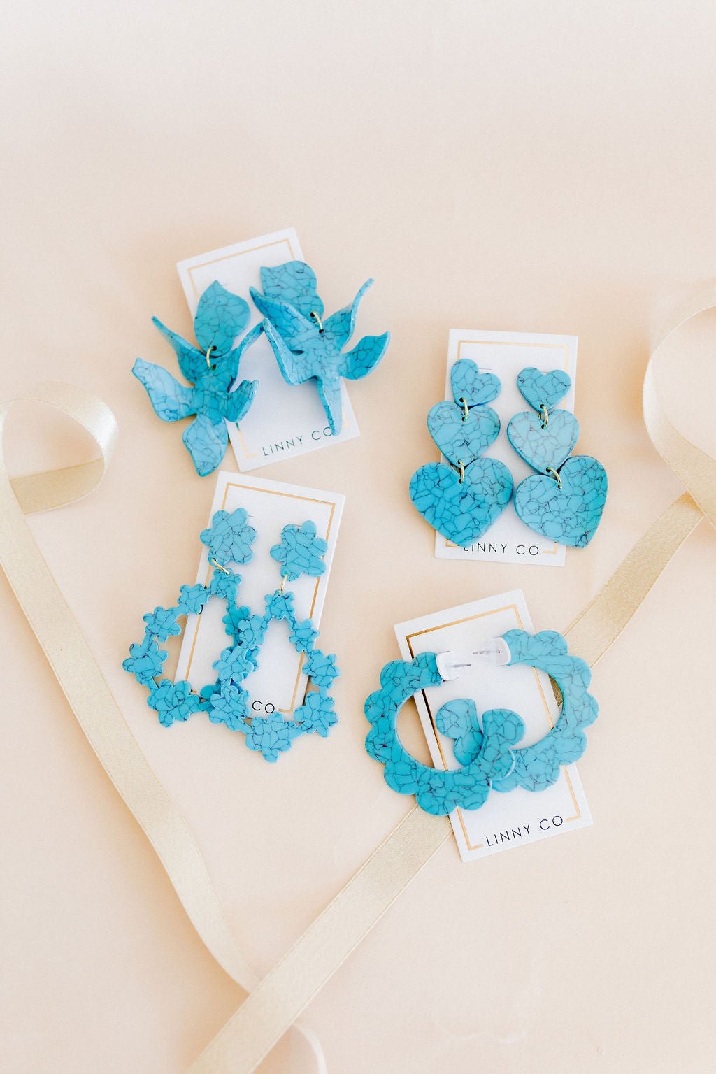 Penny - Turquoise - Earrings - LINNY CO WholesaleAcetate